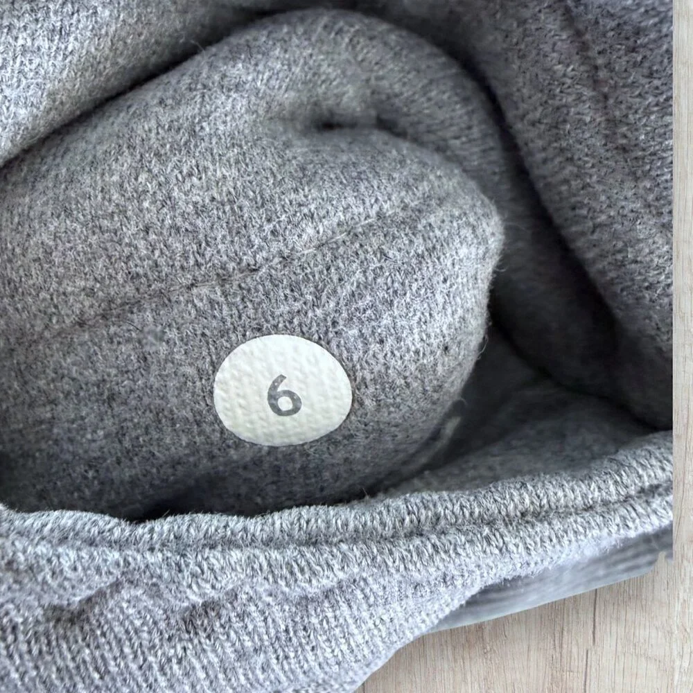 Lululemon Scuba Full Zip Hoodie Jacket Heathered Gray Cozy Athleisure Size 6